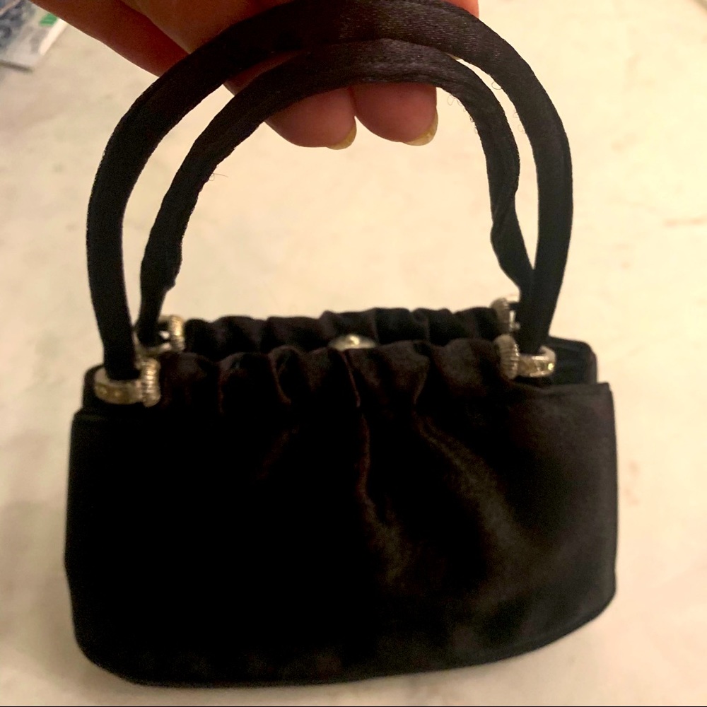 Trendy Black Evening Mini bag.
